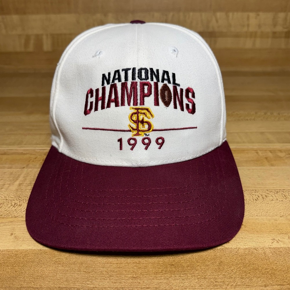 Vintage Florida State FSU 1999 National Champions Hat Twins Enterprise USA Made